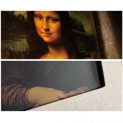 ふるさと納税 あわら市 越前和紙を使った額縁「和紙ック」と絵画作品　ダ・ヴィンチ「モナ・リザ」LED照明付き |  | 01