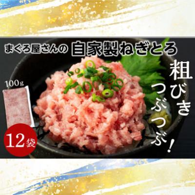 ふるさと納税 松山市 1人前パックで便利! まぐろ屋さんの自家製ねぎとろ 100g×12パック (1.2kg)