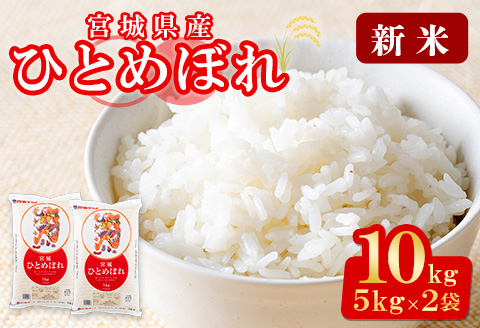 ＜令和6年産 新米＞宮城県産 ひとめぼれ 合計10kg (5kg×2袋) お米 おこめ 米 コメ 白米 ご飯 ごはん おにぎり お弁当【株式会社パールライス宮城】ta203