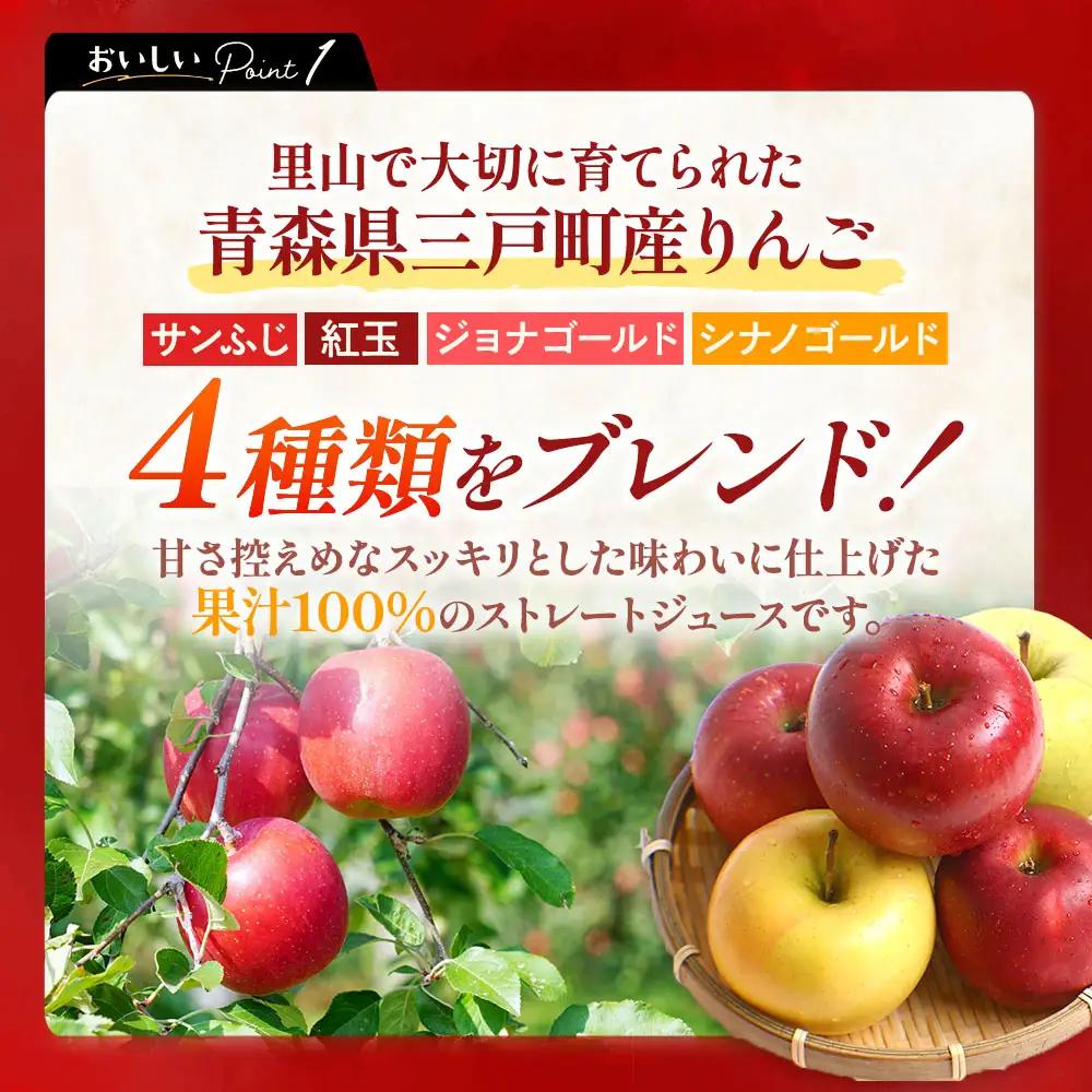 青森県産りんごジュース 【 11ぴきのねこ サブキャラ ラベル】 720ml×6本 りんごジュース