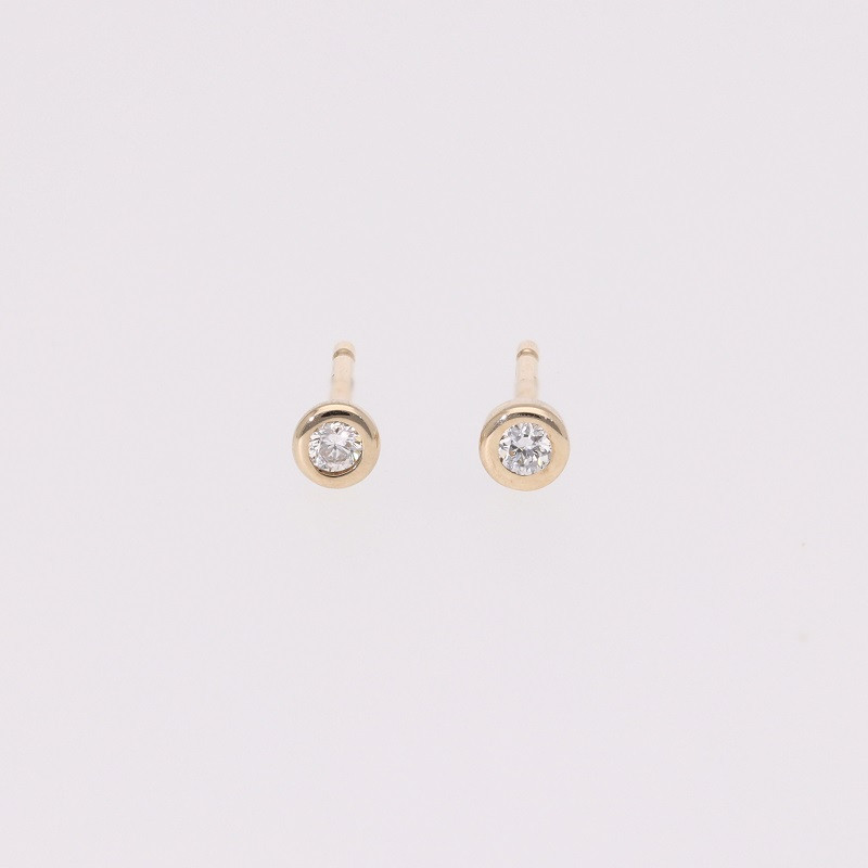 
            AQ-261　LB-15　 KeriA K10　ラボグロウン　ダイヤモンド　ピアス　アクセサリー　ジュエリー　プレゼント　スタッド　セカンドピアス　小粒
          