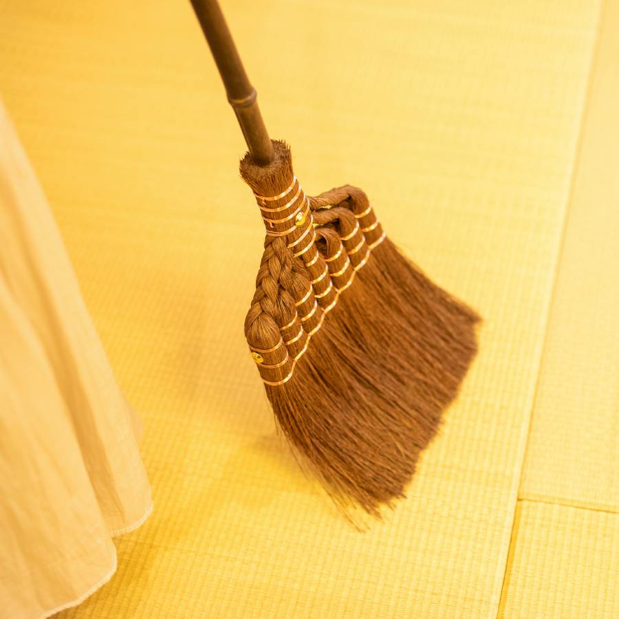 ＜Broom Craft＞国産棕櫚箒7玉