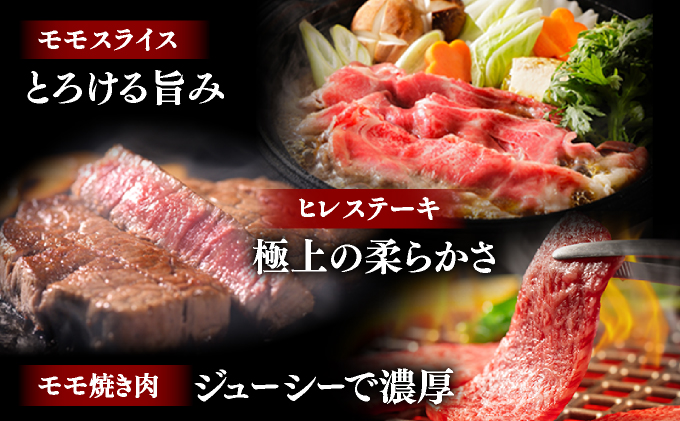 佐賀牛赤身お一人様定期便Ｂ♪ヒレステーキ200g・すき焼きしゃぶしゃぶ用250g・焼き肉250g(全3回定期便)毎月お届け♪