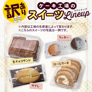 【工場直送訳あり品】ケーキ工場の訳あり切れ端セット（訳ありグルメ 訳あり スイーツ 工場直販 個包装 小分け 冷凍 おためし 切れ端 フードロス 送料無料） ケーキ ケーキセット 手作りケーキ 人気ケ