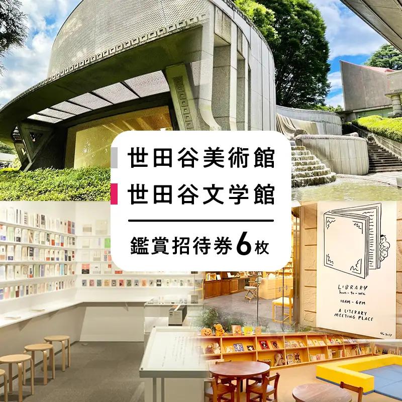 世田谷美術館・世田谷文学館 鑑賞招待チケット 企画展・収蔵品展 6回分 芸術 文学 体験 ギフト 招待券_0058-004-se4