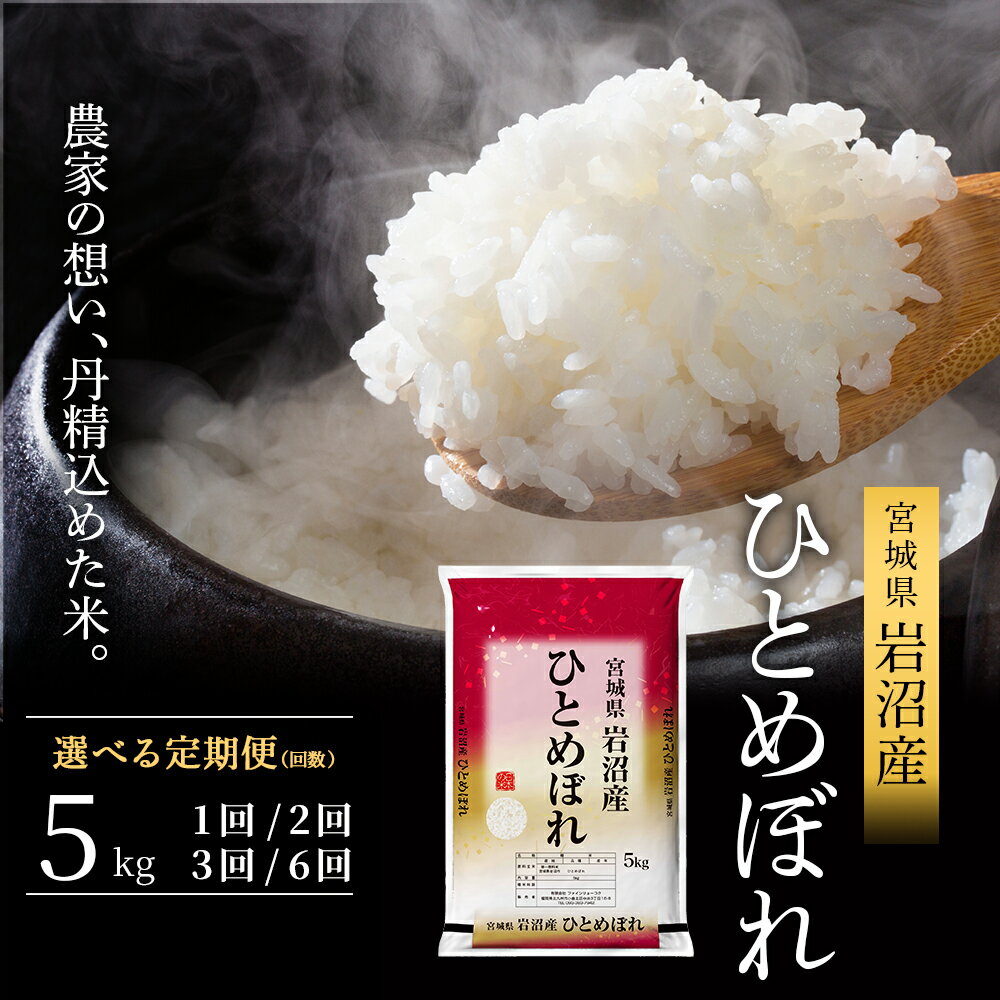 【ふるさと納税】【令和7年産/選べる定期便】ひとめぼれ 5kg 米 岩沼産 お米 白米 精米 ブランド米 単一原料米 5キロ こめ コメ おこめ ご飯 ライス 東北 宮城県産 宮城県産ひとめぼれ 宮城米 宮城 宮城県 岩沼市　お届け：2025年10月中旬から順次お届け