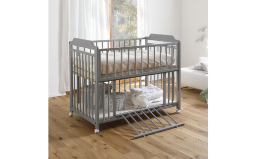 
                  【選べるカラー】北欧風デザイン ハイタイプベビーベッド
                