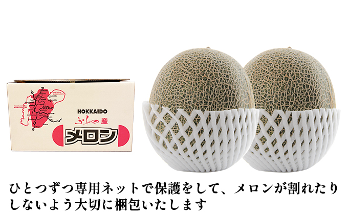 メロン 1.6kg～1.99kg 2玉 北海道 上富良野産 最上等級 秀品 赤肉メロン  糖度14度以上 糖度14 セット めろん 果物 フルーツ デザート くだもの 旬の果物 旬のフルーツ 北海道 富良野 上富良野町