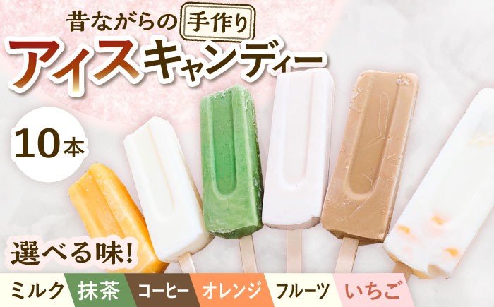 
            【選べる6種類】 手作り アイスキャンディー 10本入り 無香料 無着色 多治見市 / エイシン ミルクアイス アイス 詰め合わせ 無添加 自家製 [THD005]
          