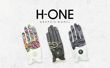 ゴルフ用手袋（メンズ左手用）H-ONE Graphic (エイチ-ワン グラフィック) ゴルフグローブ ゴルフ用 メンズ 手袋 ハシセン UVカット  25cm/ペンキ