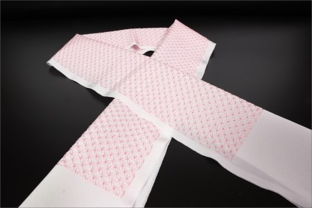 刺繍半衿 薄ピンク