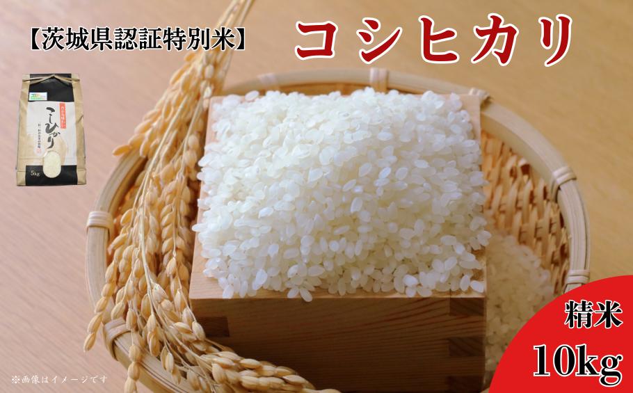 
            【茨城県認証特別米】農薬減 コシヒカリ 精米 10kg こしひかり 米 こめ コメ お米 おこめ 白米 ごはん ご飯 安心 安全 茨城県 利根町
          