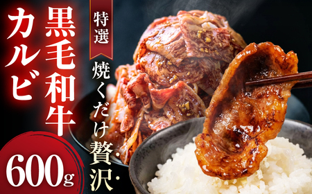味付き 黒毛和牛カルビ 600g｜味付き肉