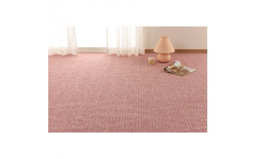 日本製 カーペット 正方形 4.5帖 約261×261cm ローズ 1枚 600017345型 [3823]