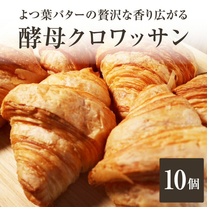 【ふるさと納税】【母の日ギフト】≪5月10日お届け≫よつ葉バターの贅沢な香り広がる♪酵母 クロワッサン10個 自家培養酵母 100% 国産 小麦 ザクザク しっとり バターの旨味 ブーランジェリーファヴール おやつ 京都 こだわり冷凍 パン好き パンセット