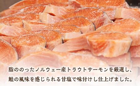 真空 甘塩 サーモン 8切れ 約1.2kg トラウトサーモン