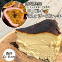 【ふるさと納税】南大隅町産 パッションフルーツ で作る リリコイ バスクチーズケーキ | スイーツ チーズケーキ ケーキ パッションフルーツ リリコイ 冷凍 菓子 おかし 食品 人気 おすすめ 送料無料