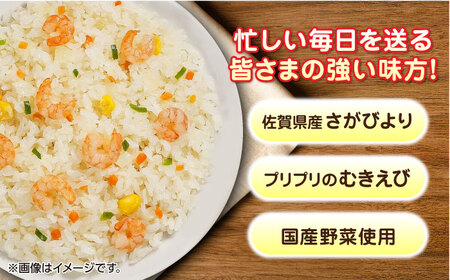 ＜忙しい毎日に！＞【全6回定期便】JAさがオリジナル えびピラフ 計60食分（250g×10食分×6回） 佐賀県/さが風土館季楽[41AABE098]