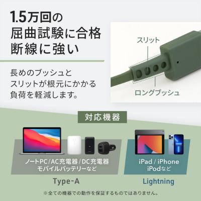 ふるさと納税 海老名市 (オウルテック) 両引き巻取り式USB Type-A to Lightningケーブル 1.2m 白 |  | 02