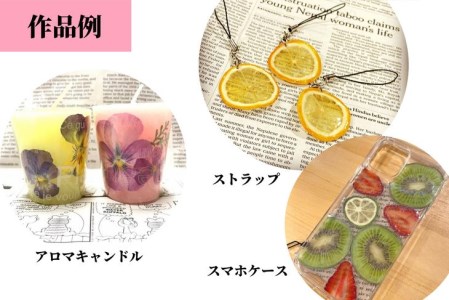 ハンドメイドパーツ 2種 セット押し 花 フラワー ドライフラワー ドライフルーツ ベジタブル