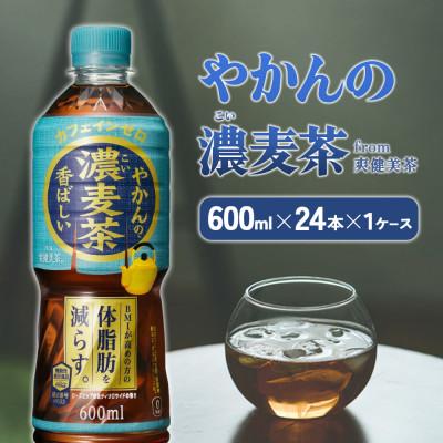 ふるさと納税 えびの市 やかんの濃麦茶 from 爽健美茶 PET 600ml×24本(1ケース)ノンカフェイン(えびの市)