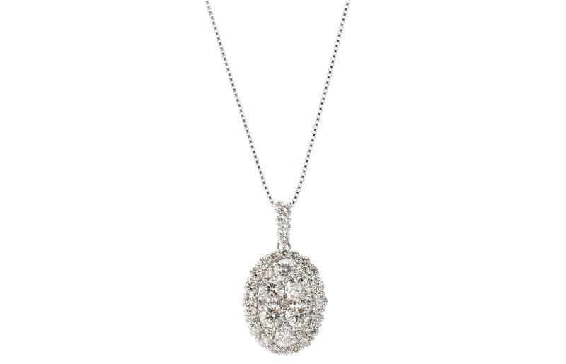 アルカンシェル プラチナダイヤペンダント（計 1.0ct）【鑑別書付き ジュエリー プレゼント ギフト ファッション アクセサリー 贈り物 贈答 お祝い 記念日】 J004-1