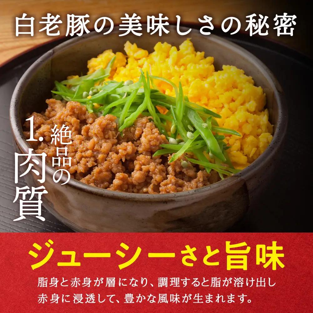 【定期便 6カ月】北海道産 白老豚 挽肉 300g×10パック BV041