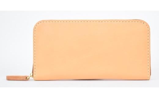 栃木レザー使用｜やわらか本革ラウンドジップ長財布｜Round zip wallet 02｜タン｜minca（全6色）