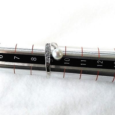 ふるさと納税 伊勢市 リング・バンド(淡水本真珠・ボタン)SV製　1924 |  | 03