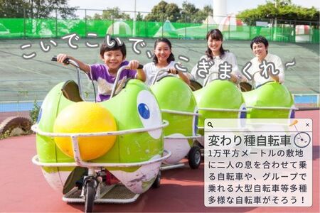 関西サイクルスポーツセンター入場+フリーパスチケット+BBQ(こどもA)|自転車 テーマパーク アトラクション サイクリング BBQ バーベキュー 春休み 夏休み プール 乗り物 迷路 自然 河内長野