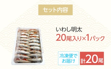 いわし ピリ辛 いわし明太 20尾