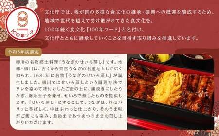 【文化庁｢100年フード｣認定品】 上鰻せいろ蒸し弁当 (530g×2個) 鰻 うなぎ せいろ蒸し 国産