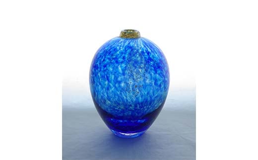 【ギフト用】「宙-Sora-」花入れ＜ガラス作家 西川　慎＞  工芸品 F6L-109