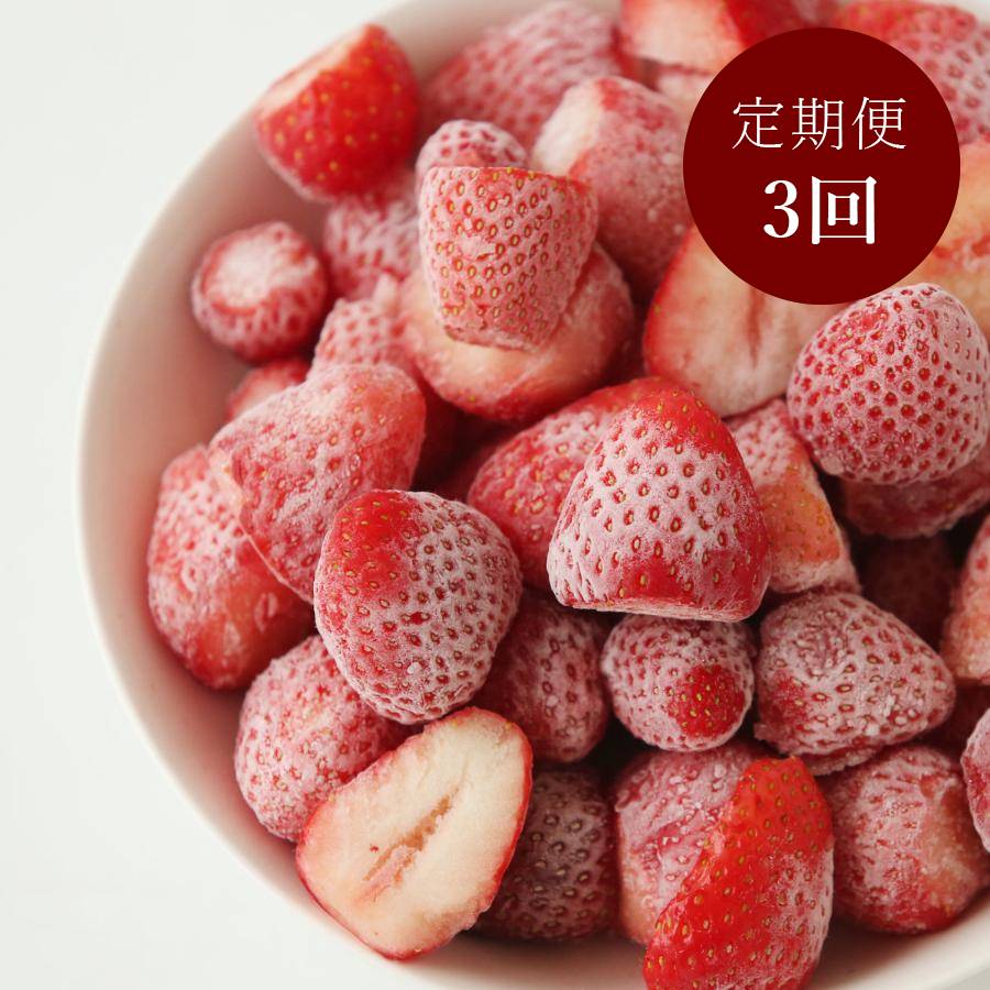 ＜紀のファーム＞冷凍いちご「まりひめ」500gx2（計1kg）【3ヵ月定期便】