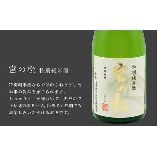 《年3回 さがん酒 定期便 》大賞受賞 有田の蔵元のみくらべ 宮の松 宗政 720ml×4本×3回 定期便 【佐嘉蔵屋】 飲み比べ 有田町 宮の松 宗政 720ml 4本 S120-1_イメージ4