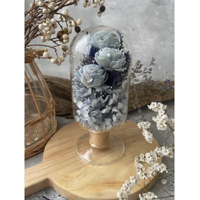 ふるさと納税 枚方市 【青系】天球bottle flowers　Lsize