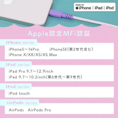 ふるさと納税 海老名市 バイカラーケーブル A to L 0.5m ピンクライラック(MOT-BCECAL50-PC) |  | 03