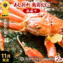 【ふるさと納税】【訳あり】足折れ 越前がに 中サイズ × 2杯（1杯600〜700g）地元で喜ばれるゆで加減・塩加減で越前の港から直送！【雄 ズワイガニ ずわいがに 姿 ボイル 冷蔵 福井県】【11月発送分】希望日指定可 備考欄に希望日をご記入ください [e23-x012_11]