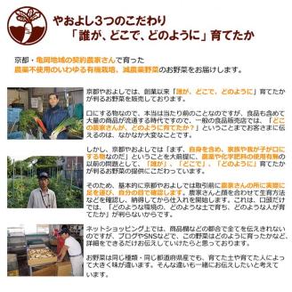 亀岡産 九条ねぎ ＆ 野菜詰め合わせ【定期便】合計6回お届け　有機野菜・京野菜の『京都やおよし』オーガニック 有機JAS 栽培期間農薬不使用 減農薬 ※着日指定不可 ※北海道・沖縄・離島への配送不可