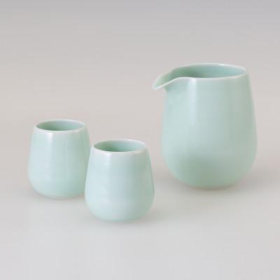 ふるさと納税 長崎県 【波佐見焼】半酒器セット セラドン(青磁)【西海陶器】1　25646