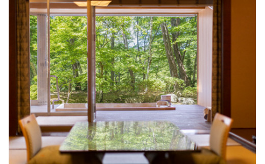 花巻温泉 佳松園 露天風呂付客室 ペア宿泊券　【1543】