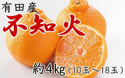  ［濃厚］有田の不知火約4kg（10～18玉）★2027年2月中旬頃より順次発送［TM29w］BZ006
