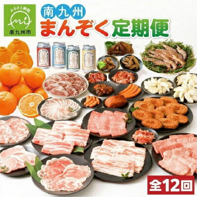 【ふるさと納税】【発送月固定定期便】南九州まんぞく定期便全12回【配送不可地域：離島】【4014704】
