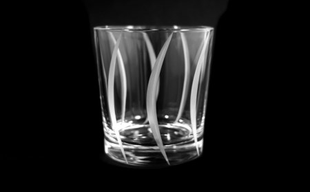 浅草切子 Bar’s Glass「ウェーブ オールド」2個セット 化粧箱入り_0012-041-T04