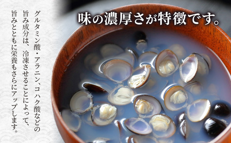 砂抜き済み 宮城県亘理町産  冷凍しじみ約1.6kg（400g×4パック）