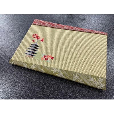 ふるさと納税 与謝野町 刺繍入りミニ畳(五重塔)　おしゃれな和風インテリア　京都のおみやげ・プレゼント　マウスパッドにも |  | 01