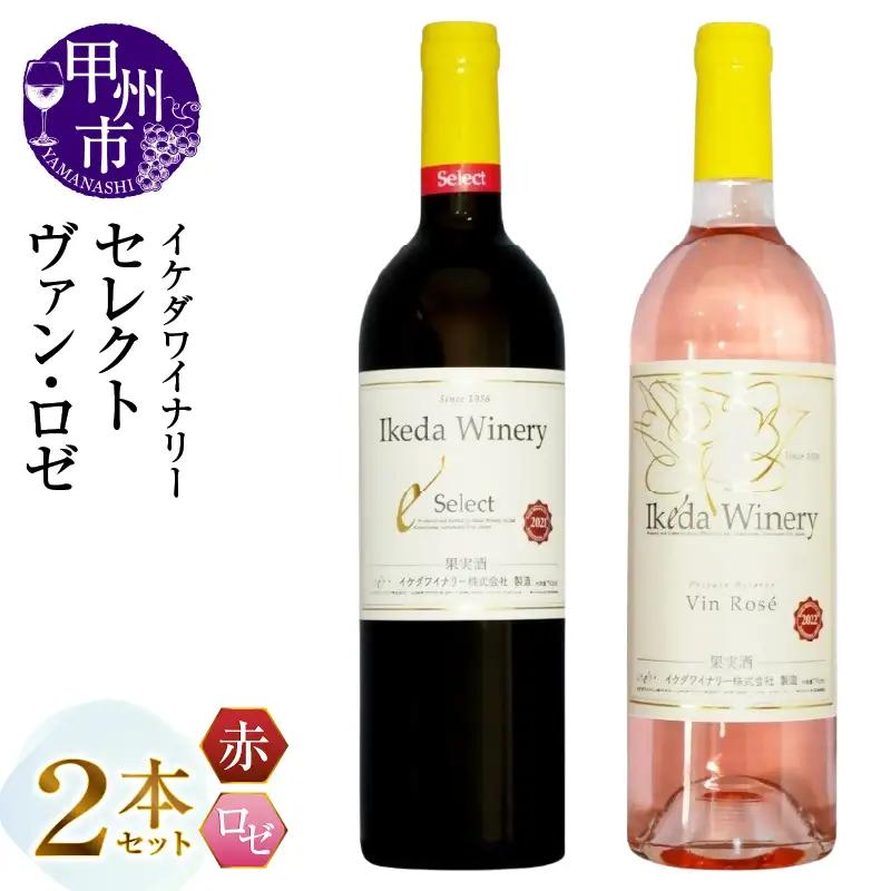 ワイン イケダワイナリー 2本セット【セレクト赤 / ヴァン・ロゼ】（MG）B15-747