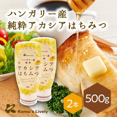 ふるさと納税 高石市 ハンガリー産　アカシアはちみつ(純粋蜂蜜)　500g×2本