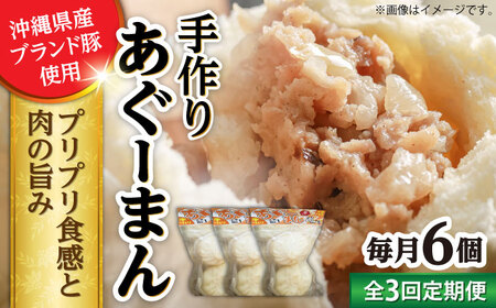 肉まん 【全3回定期便】あぐーまん 6個入り (2個入り×3P)  BCBL018 惣菜