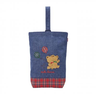 ふるさと納税 八尾市 ミキハウス ミキハウスベア 上履き袋(N101)